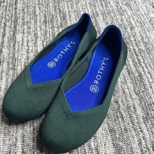 Rothy’s The Flat Women 7.5 Esmerald Green Retired